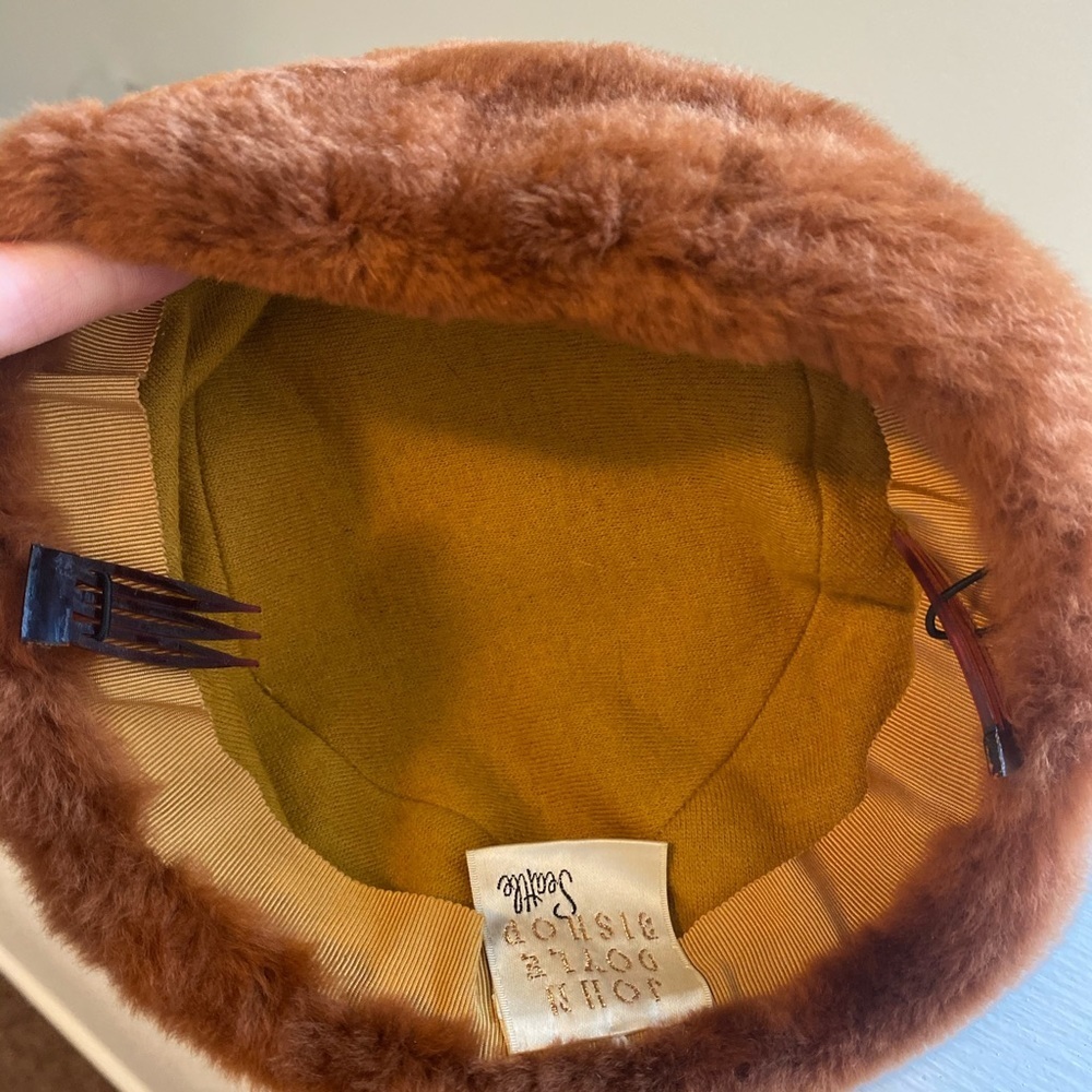 2 FOR $20 John Doyle Bishop Seattle Fur Hat VINTAGE Pill Box - Picture 3 of 4